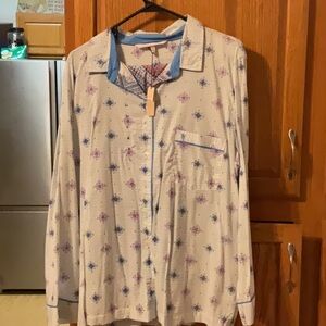 NWT Victoria secret 2 pc  Mayfair cotton pajamas size large